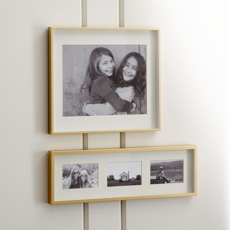 Brushed Brass 11x14 Wall Picture Frame - Image 1