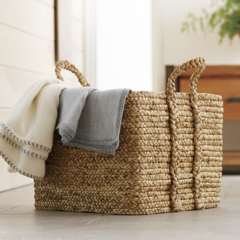 Tyler Square Basket With Rope Handle Low - Image 6