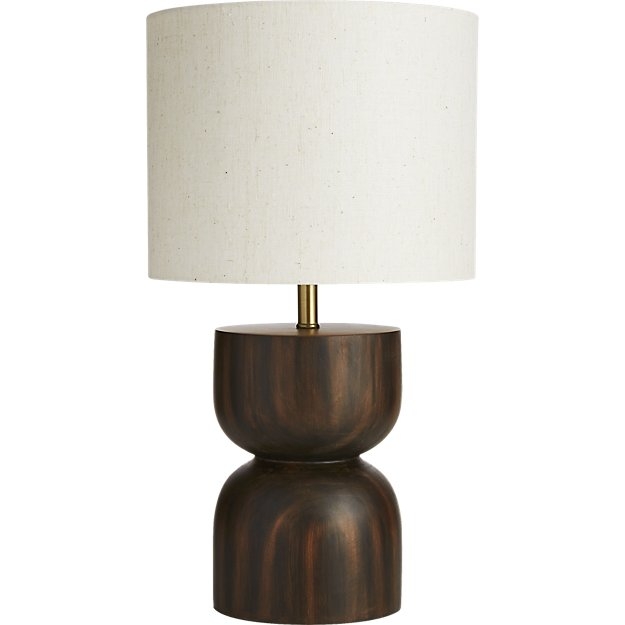 chet wood table lamp - Image 0