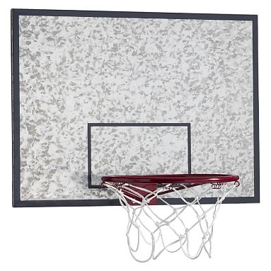 Galvanized Basketball Hoop & Dry-Erase Board - Image 0