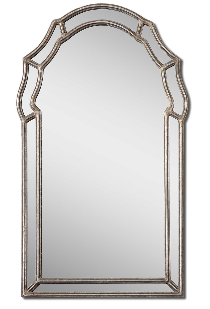 Petrizzi 35" High Silver Wall Mirror - Image 1