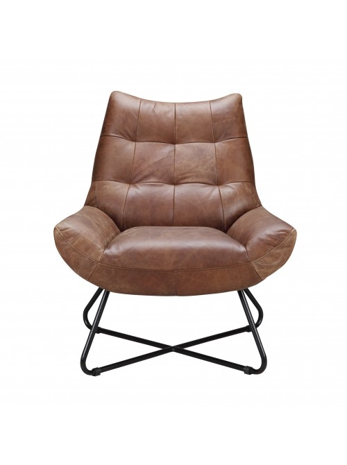 Flavio Lounge Chair, Cappuccino - Image 0