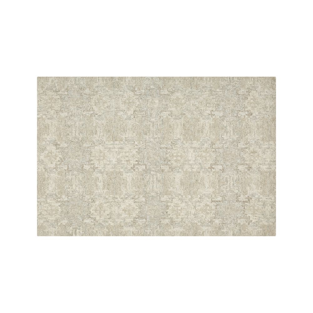 Alvarez Classic Wool Blend Cream Hand-Tufted Rug 6'x9' - Image 0