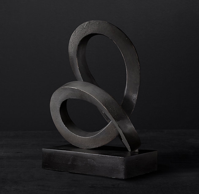 CAST METAL ABSTRACT SCULPTURE 4 - Image 1