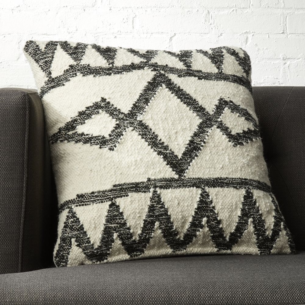 "20"" Asterix Geometric Pillow with Down Insert" - Image 1