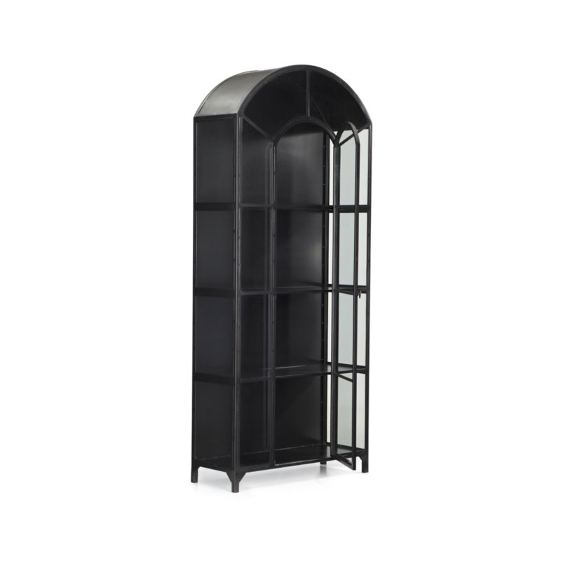 Ventana Glass Display Cabinet, Black-- BACKORDERED UNTIL JULY 2022 - Image 3