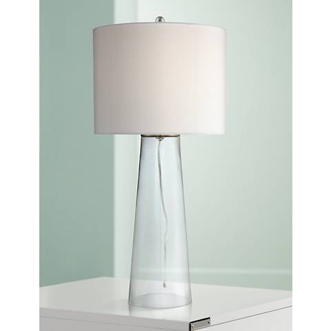 Marcus Glass Tapered Column Table Lamp - Image 0