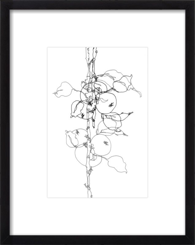Apple Tree 1 by Ashleigh Ninos - 10" x 14" - Thin Black Wood Frame with Matte - Image 0