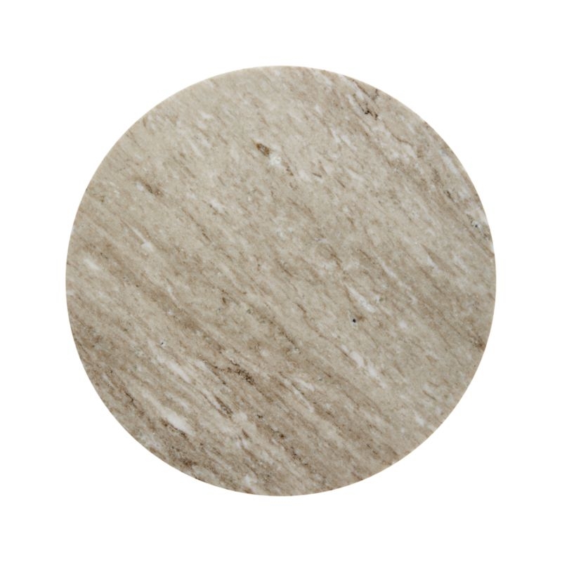 Nero Brown Marble Round Accent Table - Image 3