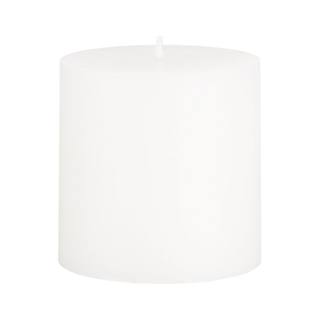 White 3"x3" Pillar Candle - Image 0