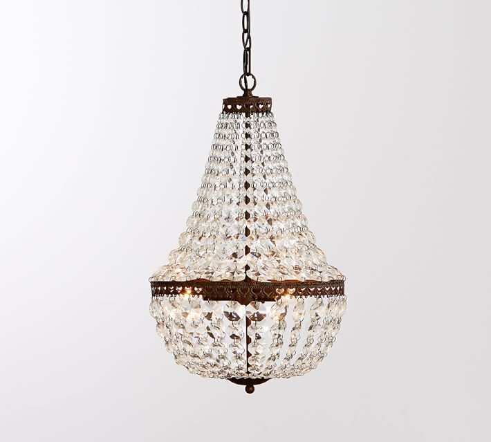 Mia Small Faceted-Crystal Chandelier - Image 0