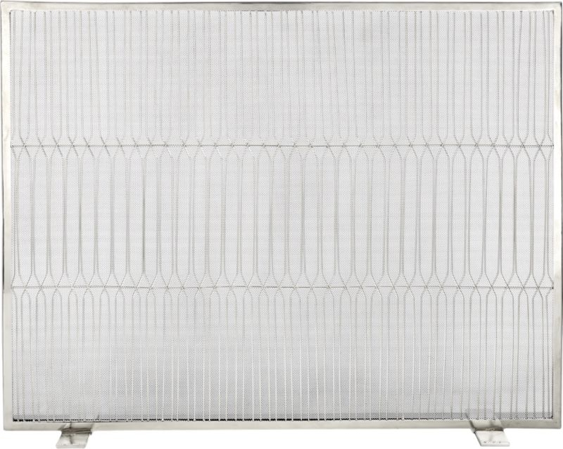 Panes Stainless Steel Fireplace Screen - Image 1