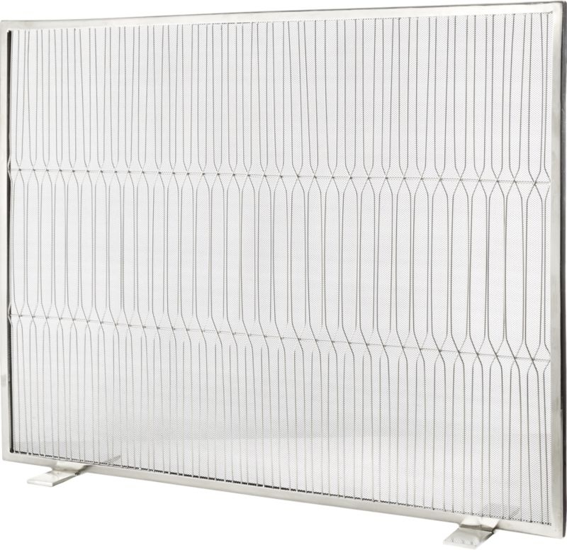 Panes Stainless Steel Fireplace Screen - Image 2
