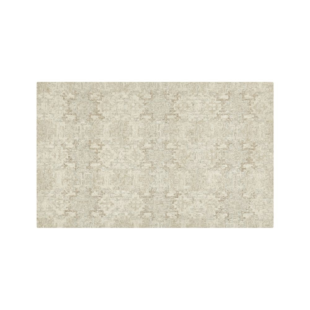Alvarez Classic Wool Blend Cream Hand-Tufted Rug 5'x8' - Image 0