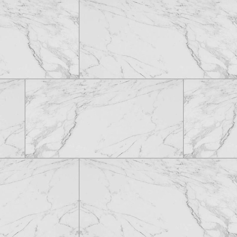 Carrara 12" x 24" Porcelain Field Tile in White - Image 0