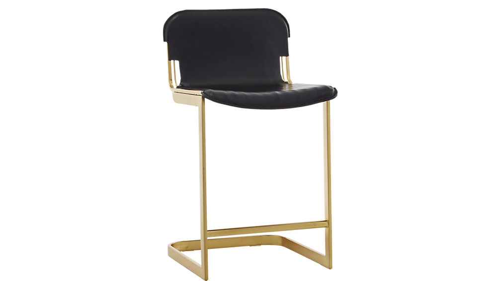 "rake brass 30"" bar stool" - counter height - Image 0