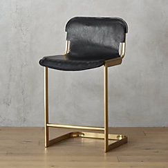 "rake brass 30"" bar stool" - counter height - Image 1