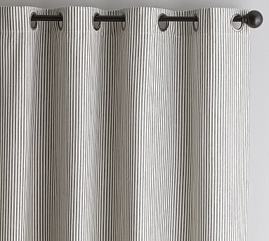 Wheaton Stripe Drape, 50 x 84", Gray - Image 0