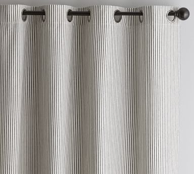 Wheaton Stripe Drape, 50 x 84", Gray - Image 1