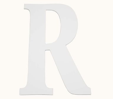 Mini Harper Painted Letter, White, R - Image 0
