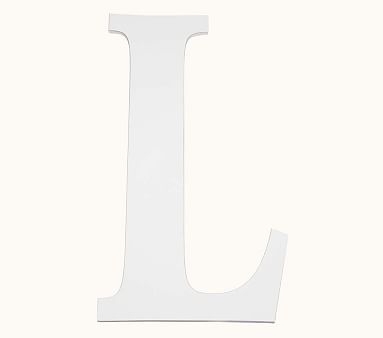 Mini Harper Painted Letter, White, L - Image 0
