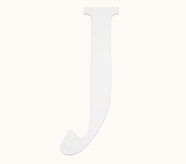 Mini Harper Painted Letter, White, J - Image 0