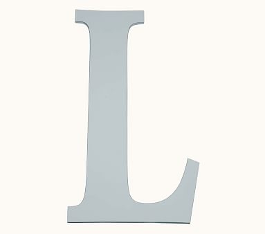 Mini Harper Painted Letter, Gray, L - Image 0