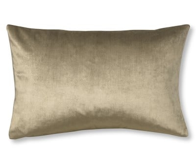 Velvet Lumbar Pillow Cover, 14" X 22", Putty - Image 0