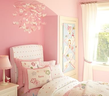 Pink Paper Butterfly Ceiling Mobile - Image 1