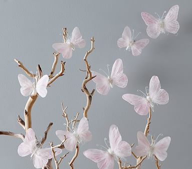 Pink Feather Butterflies Set - Image 0