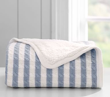 Emerson Baby Blanket, Slate Blue - Image 0