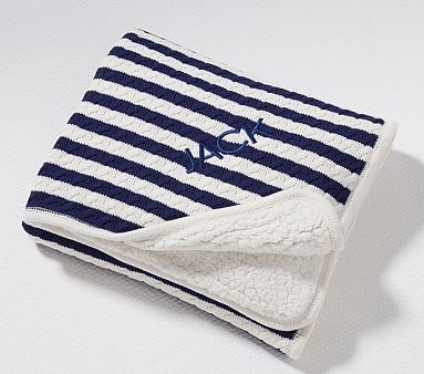 Emerson Baby Blanket, Slate Blue - Image 1