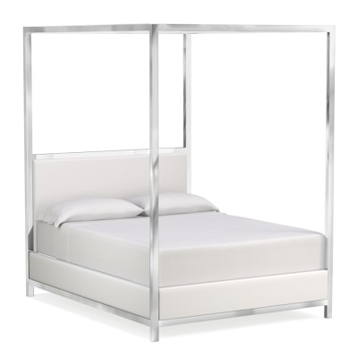 Mercer King Bed Classic Linen White - Image 1