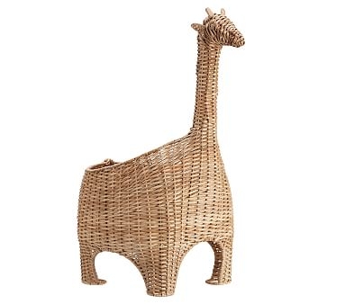 Giraffe Shaped Wicker Basket natural - Image 0