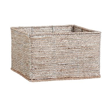 Silver Rope Basket Large - Image 0