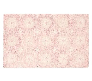 Eva Floral Medallion Rug, 5x8 Feet, Pink - Image 0
