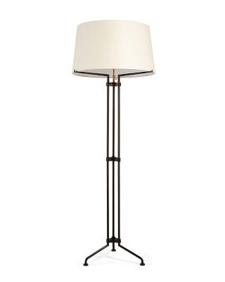 Lorenzo Floor Lamp, Aged Iron - Image 0