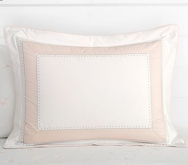 Monique Lhuillier Ethereal Pieced Duvet : Twin : Blush Pink - Image 1