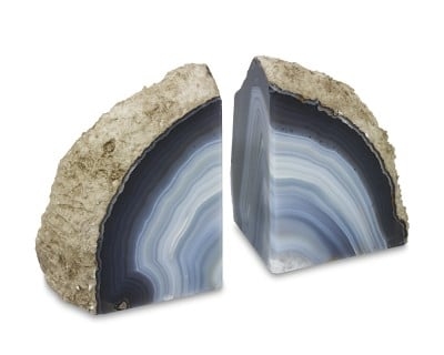 Agate Bookends, Set of 2, Natural - Image 0