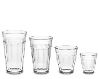 Picardie Glass Tumbler, Assorted, Set of 24 - Image 1