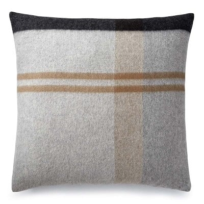 Plaid Lambswool Pillow Cover, 22" X 22", Grayson - Image 0