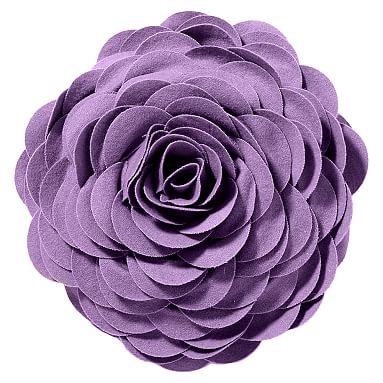 Flora Felt Pillow, Lavender - Image 0