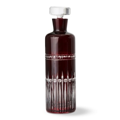 Regency Garnet Cut Spirit Decanter - Image 0