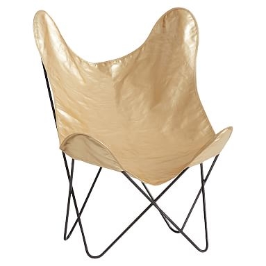 The Emily &amp; Meritt Butterfly Chair Sling, Gold - Image 0