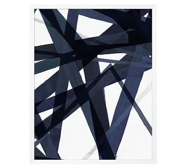 Indigo Matrix Framed Print, 42 x 53" - Image 1