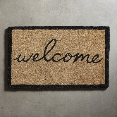 Welcome Doormat, Black - Image 1