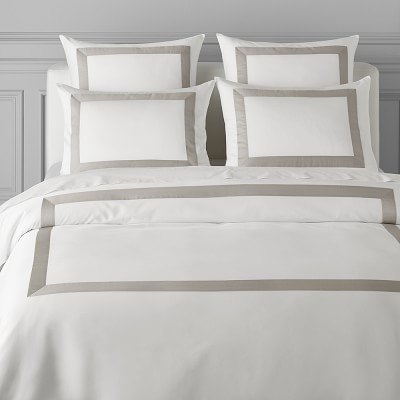 Monte Carlo Italian Bedding, Sham, King, Gray - Image 0