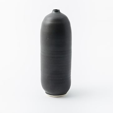 Judy Jackson Bottle Vase, Tall, Black - Image 1