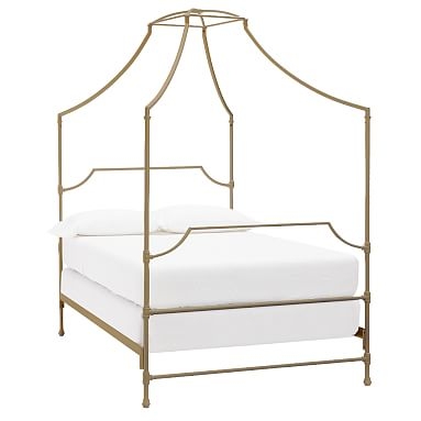 Maison Canopy Bed, Queen, Gold - Image 0