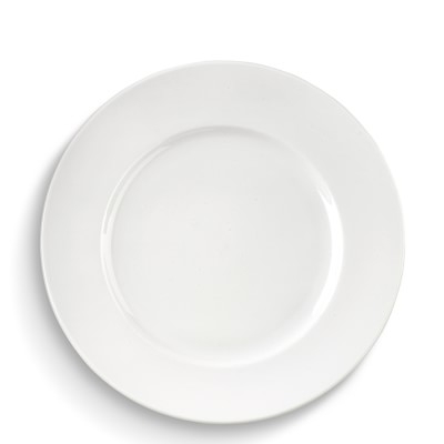 Brasserie All-White Porcelain Dinner Plates , Set of 4 - Image 0